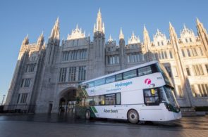 World’s first hydrogen double deckers start their routes in Aberdeen